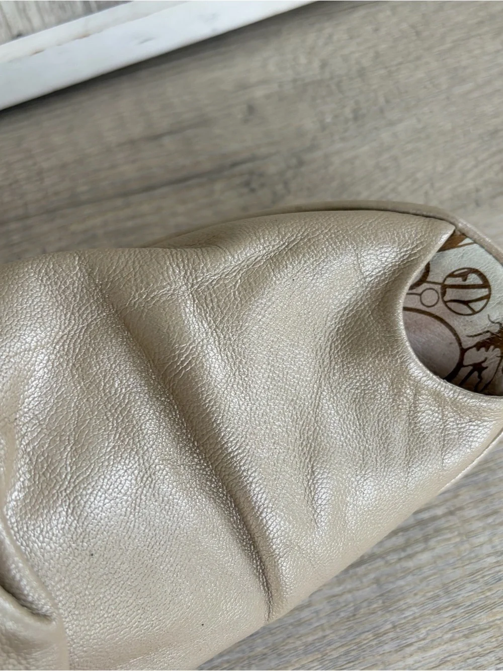 Fly London Yema Peep Toe Wedge Sandals Womens Size 40 - 9 - 9.5 Beige